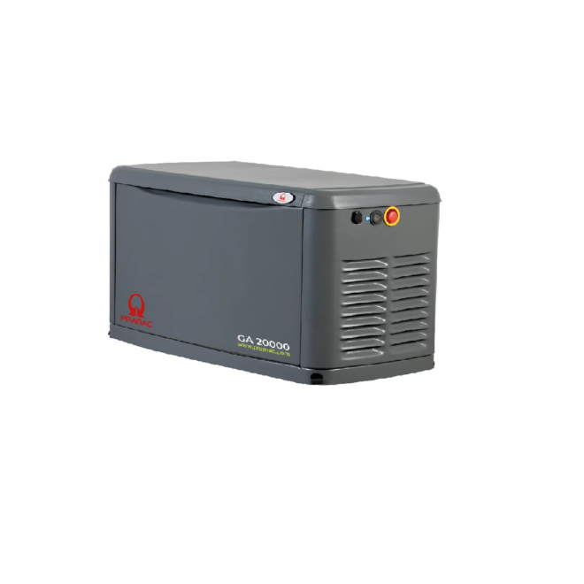 Grupo Electrógeno a Gas GA 20000 Pramac 17kva Trifásico con TTA